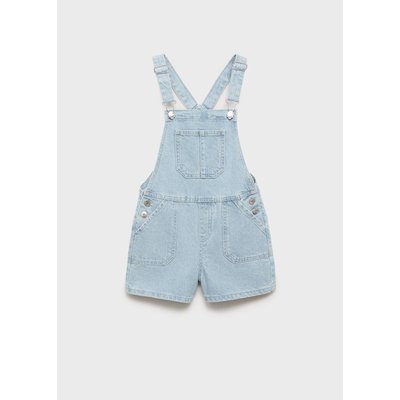 Salopette courte en jean MANGO KIDS
