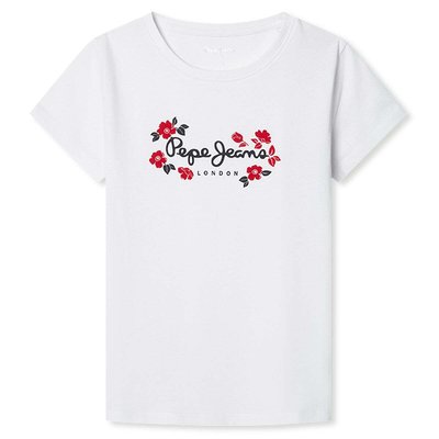 T-Shirt Coupe Regular À Logo Fleuri PEPE JEANS