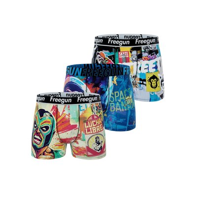 Lot De 3 Boxers Microfibre FREEGUN