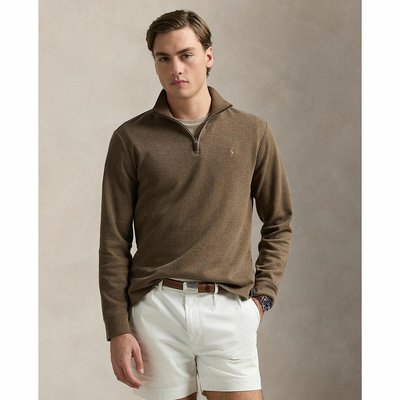 Свитер мелкой вязки с воротником-стойкой POLO RALPH LAUREN