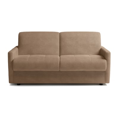 Canapé convertible 3 places en velours côtelé L175cm - Matelas 14cm - COSENZA CALICOSY