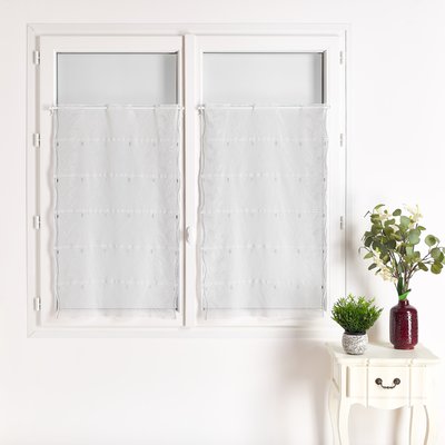 Modulable en étamine brodée blanc HOME MAISON