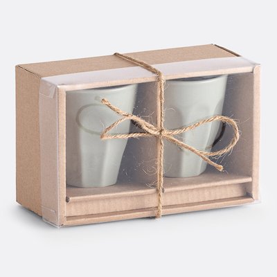 Lote de 2 chávenas de café, com nervuras, Notele LA REDOUTE INTERIEURS