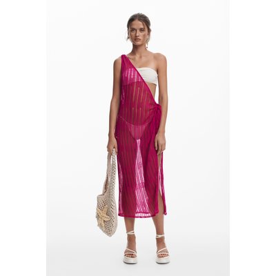 Desigual - Robe portefeuille à épaules ajourées DESIGUAL