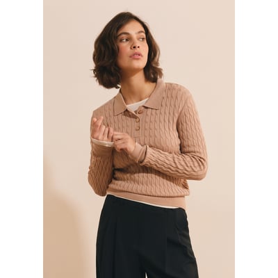 ETAM PULL LAURE POLO - PULL ML ETAM