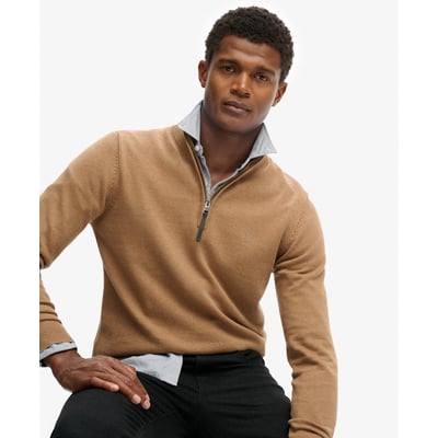 Pull à demi-zip en coton Essentials SUPERDRY