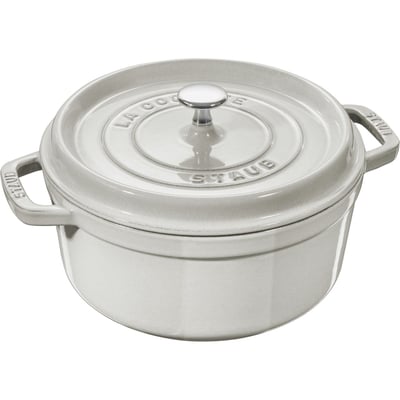 Cocotte ronde 24 cm Truffe blanche STAUB
