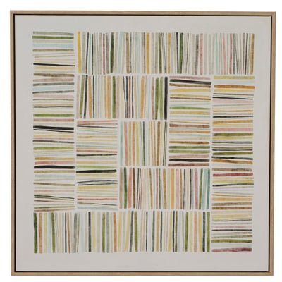Tableau abstrait sur toile 60x60x4cm WADIGA