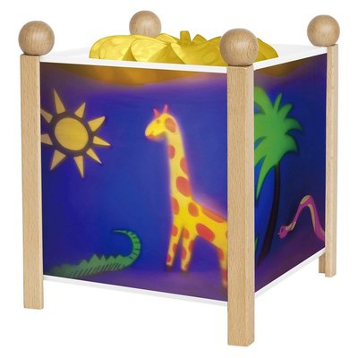 Lanterne Magique bois Jungle TROUSSELIER
