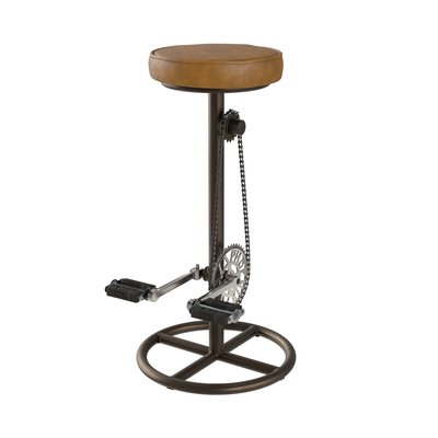 Tabouret de bar 73 cm en cuir (à l'unité) - GAYA RENDEZ-VOUS DÉCO