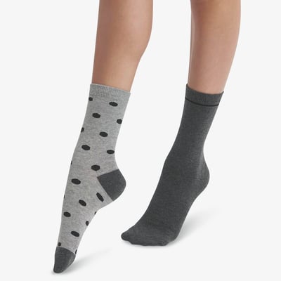 Lot de 2 paires de chaussettes Coton Style DIM