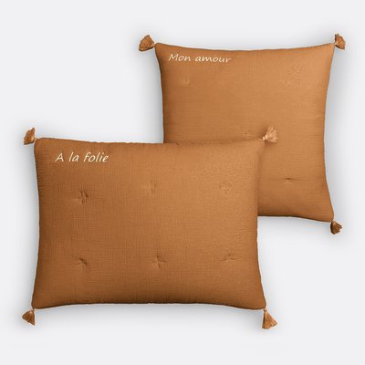 Housse coussin gaze de coton personnalisée Kumla LA REDOUTE INTERIEURS