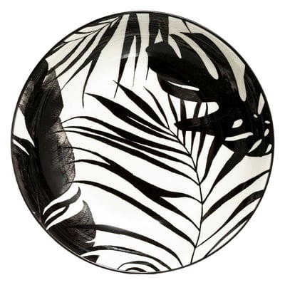 Lot de 6 assiettes en porcelaine PALME SECRET DE GOURMET