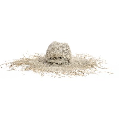 Chapeau de plage en paille naturelle Bazar Bizar RECOLLECTION