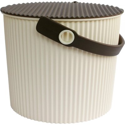Panier de rangement S seau Omnioutil 8 litres Ivoire HACHIMAN