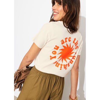T-shirt à message sunshine PROMOD
