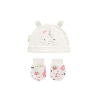 Bonnet bébé et moufles anti-griffures MYA PETIT BEGUIN