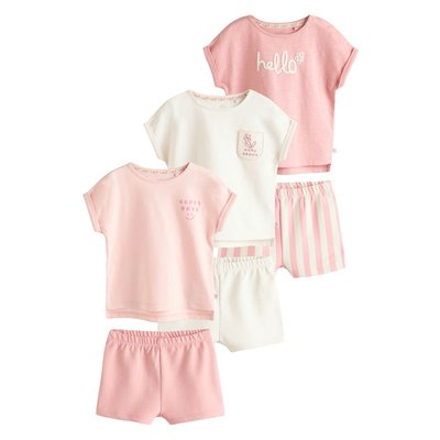 T-shirt short bébé, 6 pièces NEXT