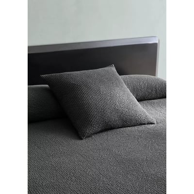 Housse de coussin en coton garment-dyed waffle 50x50 cm MANGO HOME