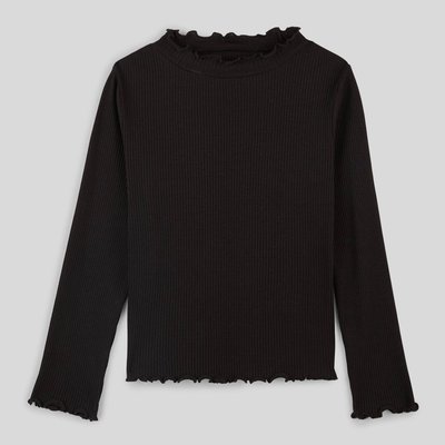 Col roule noir fille La Redoute
