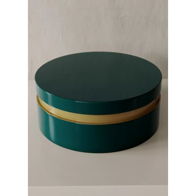 Boîte laquée bicolore, moyenne et ronde MANGO HOME