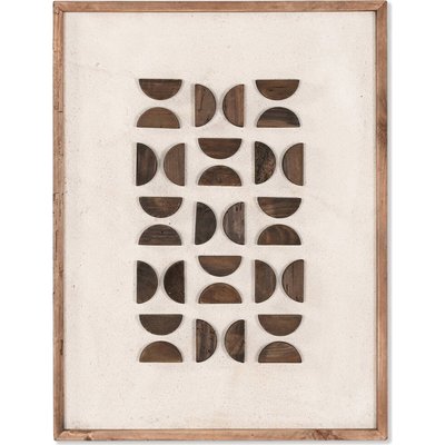Tableau abstrait en bois recyclé RECOLLECTION