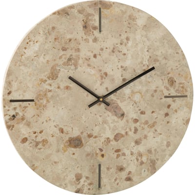 Horloge murale ronde en pierre RECOLLECTION