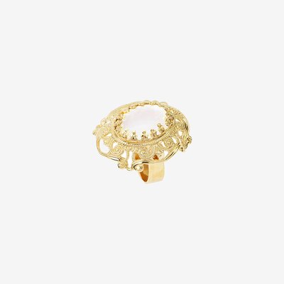Bague gm dubarry nacre blanche CAROLINE NAJMAN