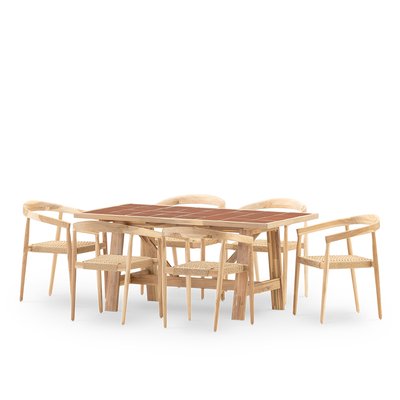 Salon de jardin, 6 fauteuils BISBAL & MODENA DEFORA HOME