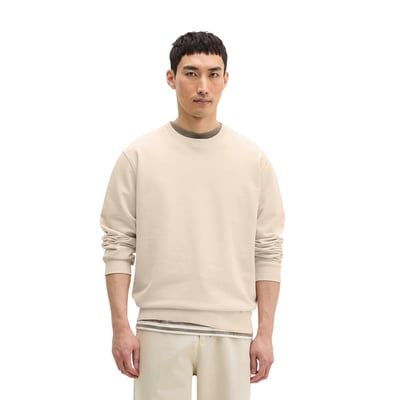 Sweat-shirt garment-dyed régulier avec logo imprimé dans le dos MARC O'POLO