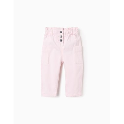 Pantalon en Sergé avec Poches Cargo ZIPPY