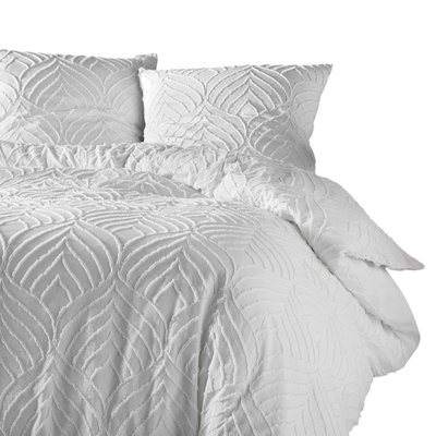 Parure Housse de couette Microfibre Collection Tuftee DOUCEUR D'INTÉRIEUR