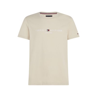 T-shirt met korte mouwen, ronde hals, geborduurd logo TOMMY HILFIGER