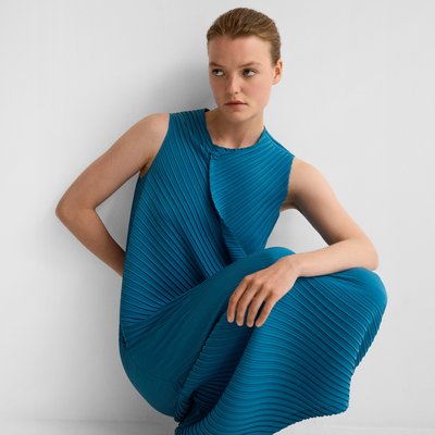 Robe en crinkle à pli ADOLFO DOMINGUEZ