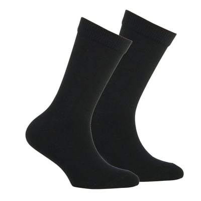 Lot de 2 paires de paires de mi-chaussettes en pur coton KINDY