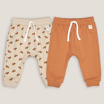 Pack of 2 Joggers in Cotton LA REDOUTE COLLECTIONS