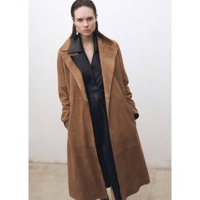 Trench daim ceinture MANGO
