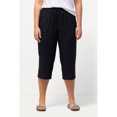Pantalon 7/8 en lin mélangé. Taille ULLA POPKEN