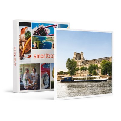 Croisière gourmande d’1h45 sur la Seine avec dîner Menu 3 plats et vin sur le Paris en Scène- SMARTBOX - Coffret Cadeau Gastronomie SMARTBOX