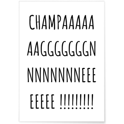 Poster Champagne L'AFFICHERIE