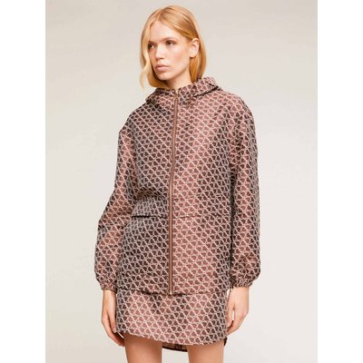 Veste en jacquard à capuche avec l’imprimé Double Love MOTIVI