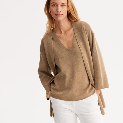Cardicool long en fine maille irisée ANNE WEYBURN
