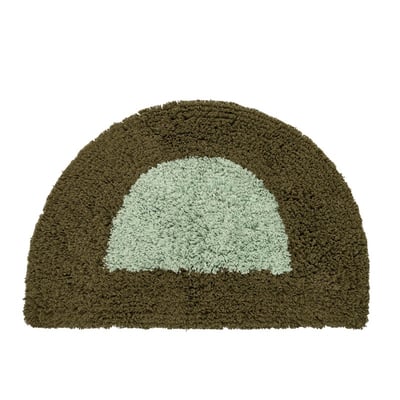 Tapis de bain demi-lune tufté coton MADAM STOLTZ