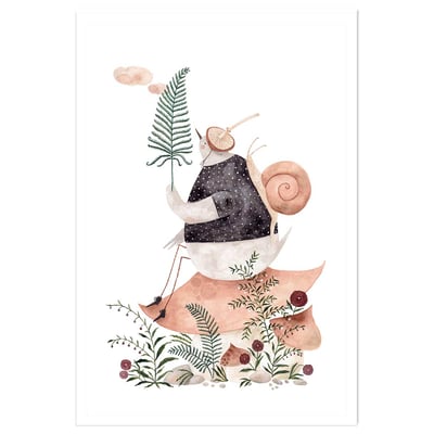 Affiche enfant les trésors de la forêt HEXOA