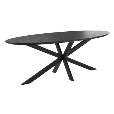 Table ovale 10 personnes en bois de teck recyclé 240 cm - SPARO RENDEZ-VOUS DÉCO