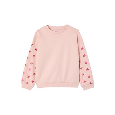 Sweat manches fleurs ajourées VERTBAUDET
