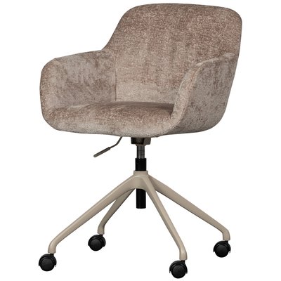 Chaise de bureau en chenille MORROS WOOOD