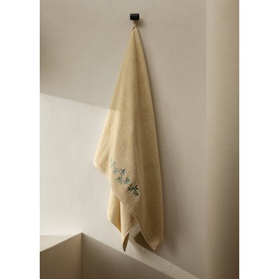 Serviette de bain fleur brodée MANGO HOME