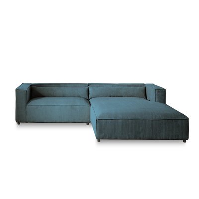 Canapé d'Angle droit en Velours côtelé 4 places - ELA LISA DESIGN