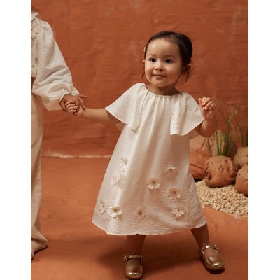 Robe avec appliqué floral + bloomer ZIPPY